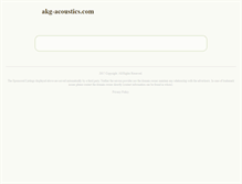 Tablet Screenshot of akg-acoustics.com